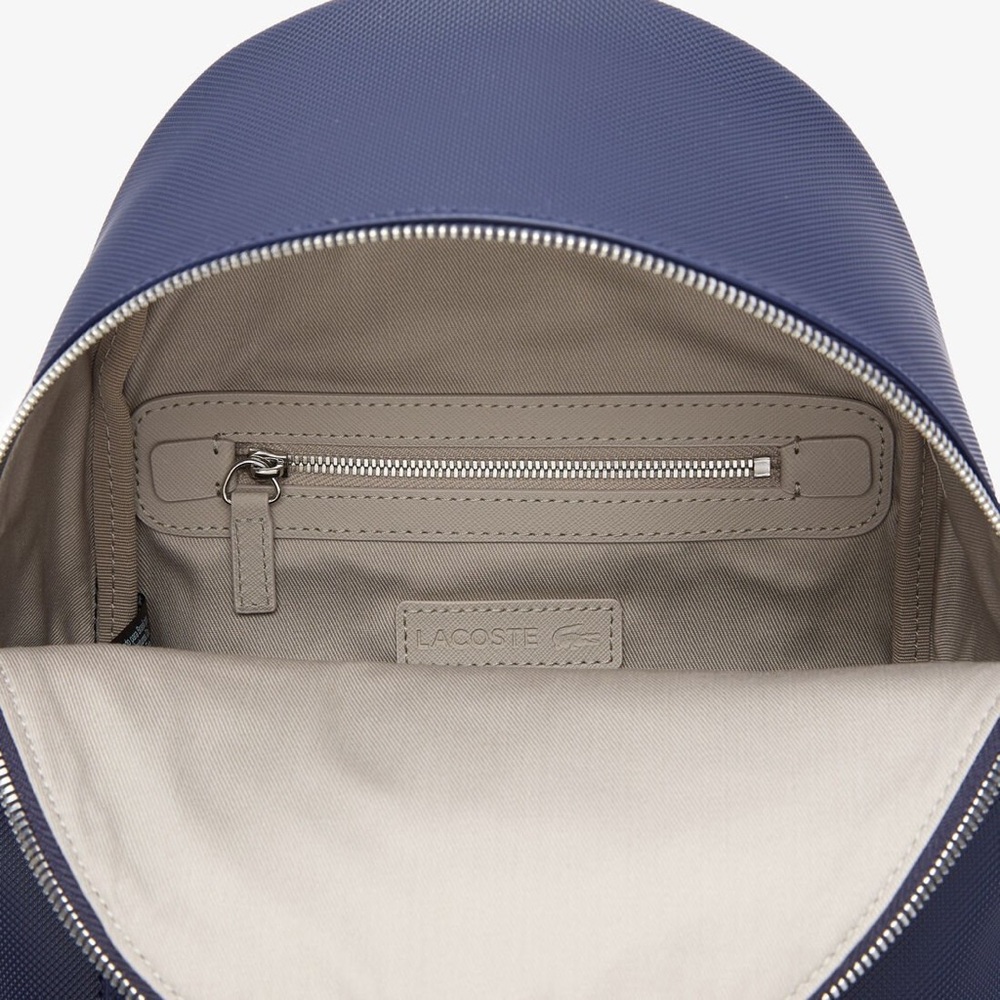 Authentic Lacoste Daily Classic Coated Piqué Canvas Backpack - Picture 5 of 13